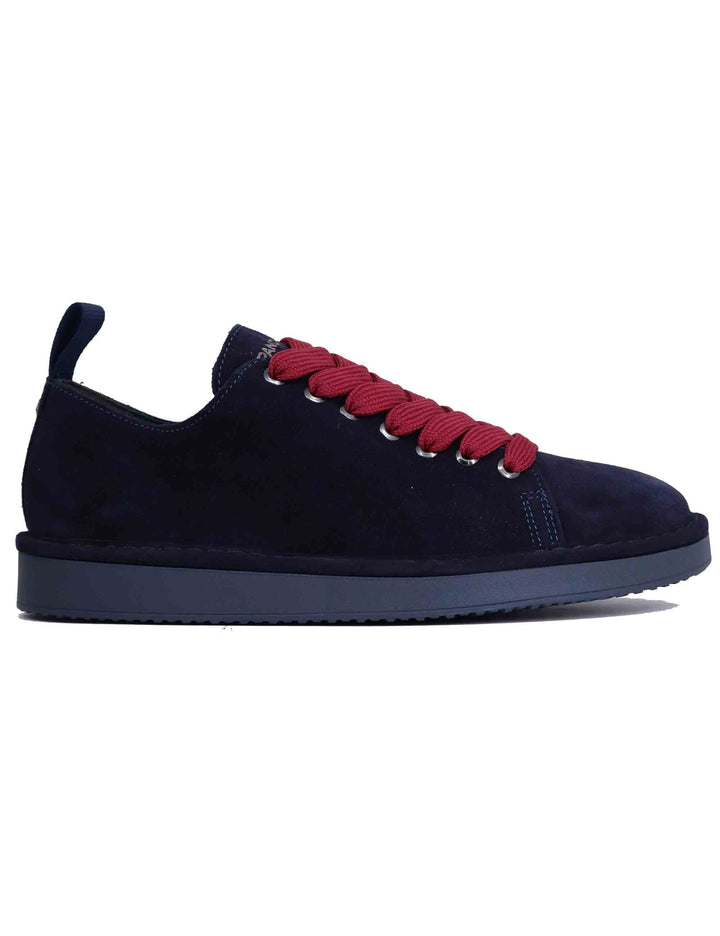 Spatarella Sneakers uomo in camoscio blu 2025