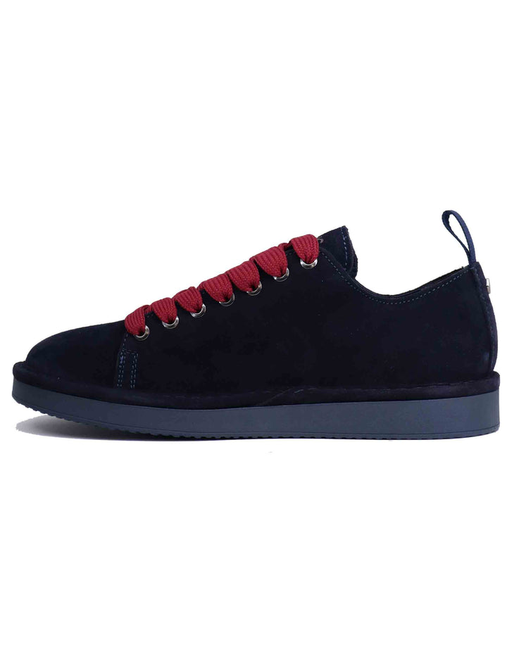 Spatarella Sneakers uomo in camoscio blu 2025