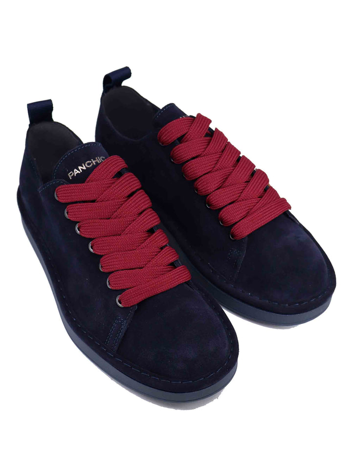 Spatarella Sneakers uomo in camoscio blu 2025