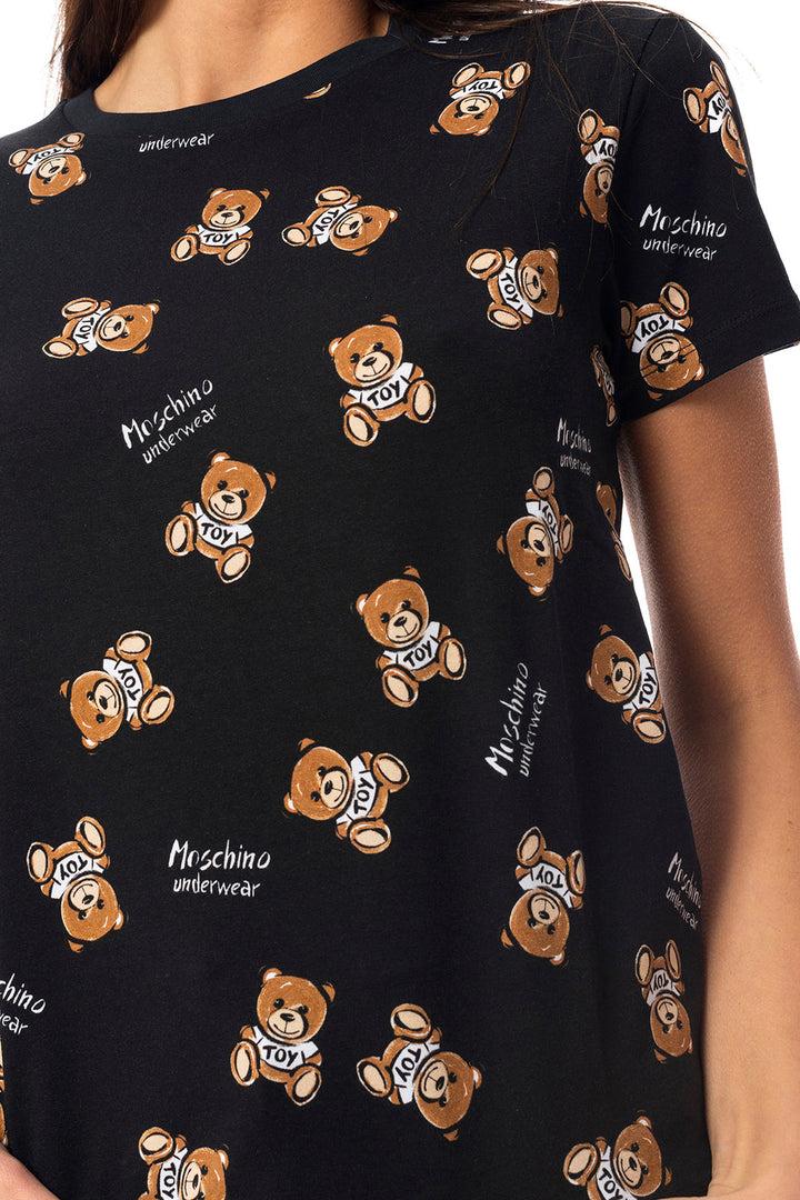 Spatarella T-shirt donna in cotone nero Qualità Garantita