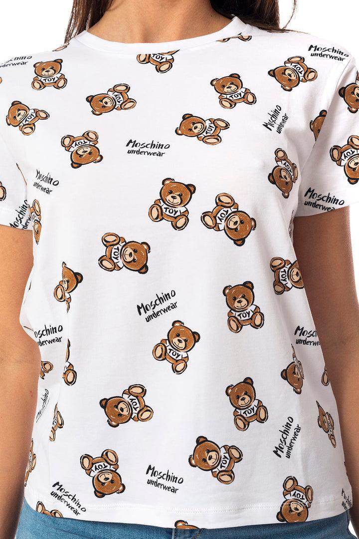 Spatarella T-shirt donna in cotone bianco Negozi Online