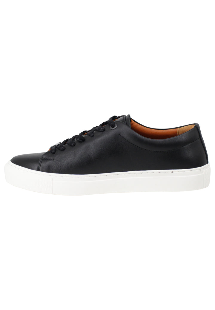 Spatarella Sneakers uomo Martin in pelle nera con suola in gomma Soddisfazione Garantita