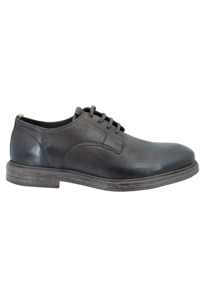 Spatarella Stringata uomo in pelle marrone suola in gomma e sottopiede memory foam Promozione Limitata