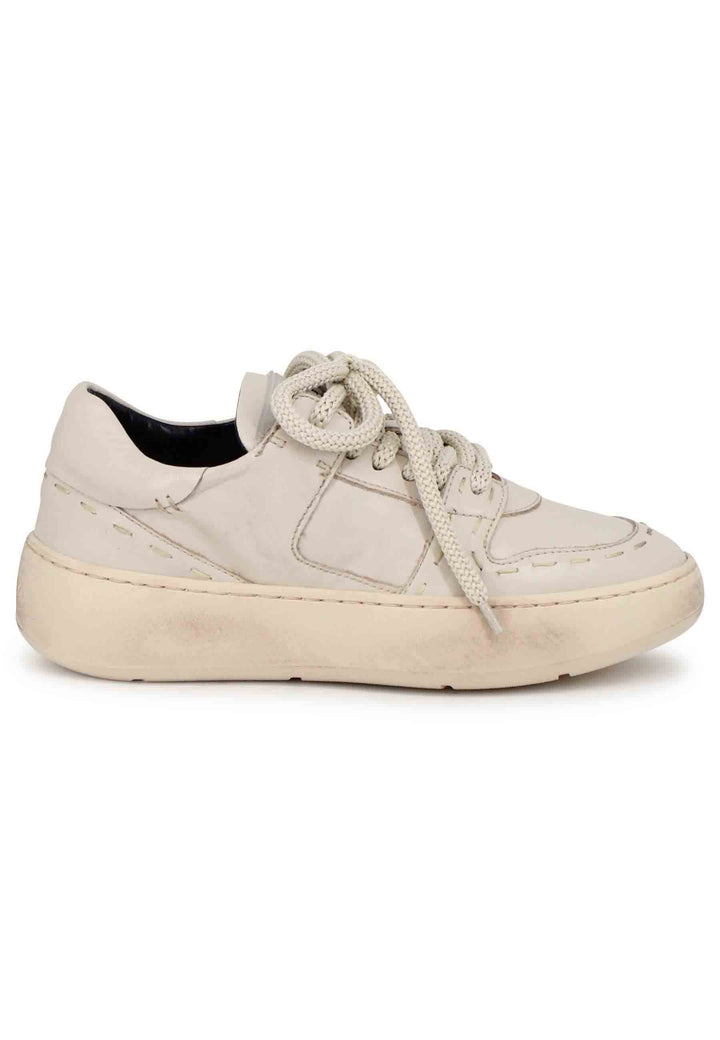 Spatarella Sneakers donna in pelle off white Sconto