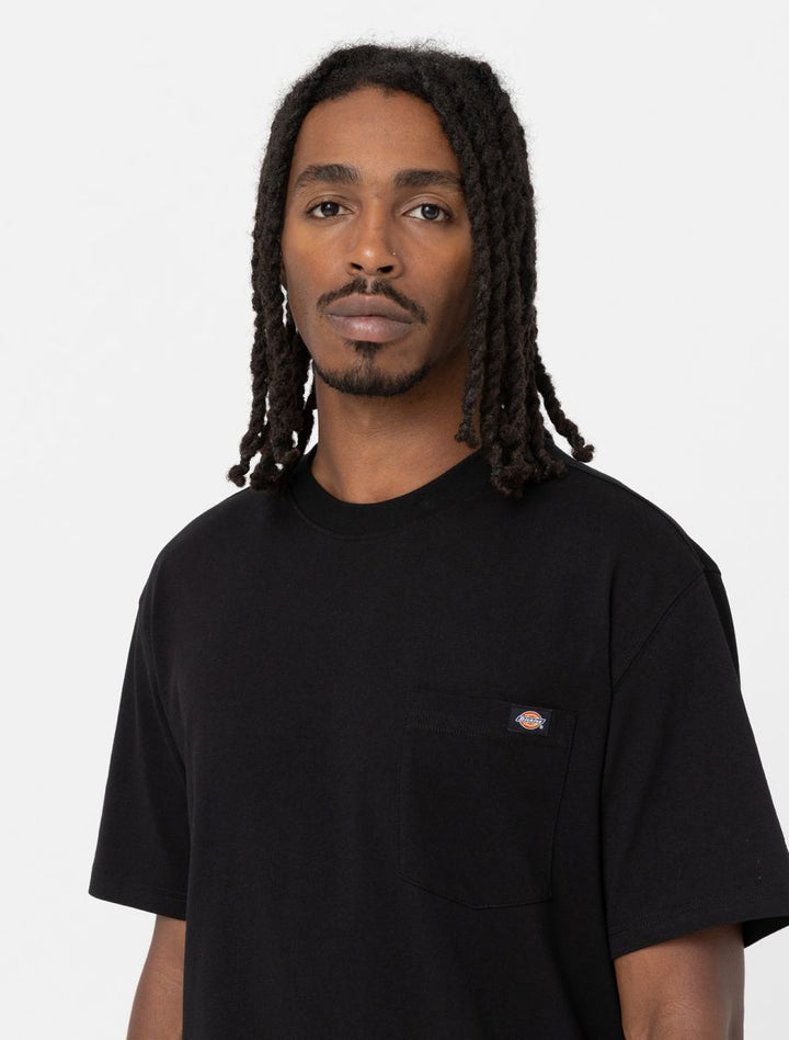 Spatarella T-shirt uomo Luray in cotone nero dk0a4yfc-blk Presa