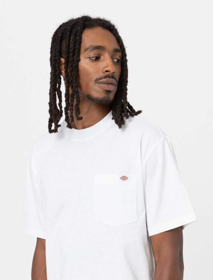 Spatarella T-shirt uomo Luray in cotone bianco dk0a4yfc-whx Sconto