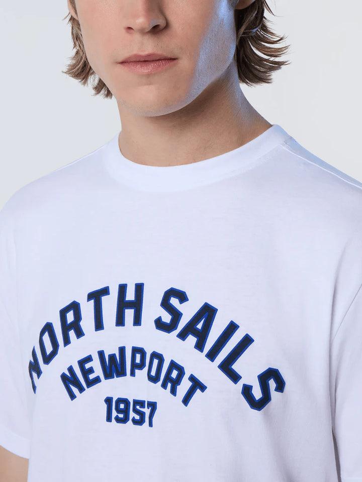 Spatarella T-shirt uomo in cotone bianco 692988-0101 Offerte