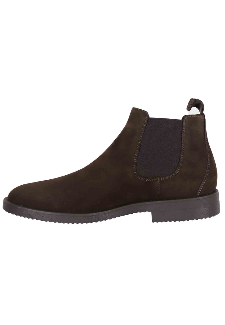 Spatarella Chelsea boots uomo in camoscio testa di moro con suola in para Hotsell