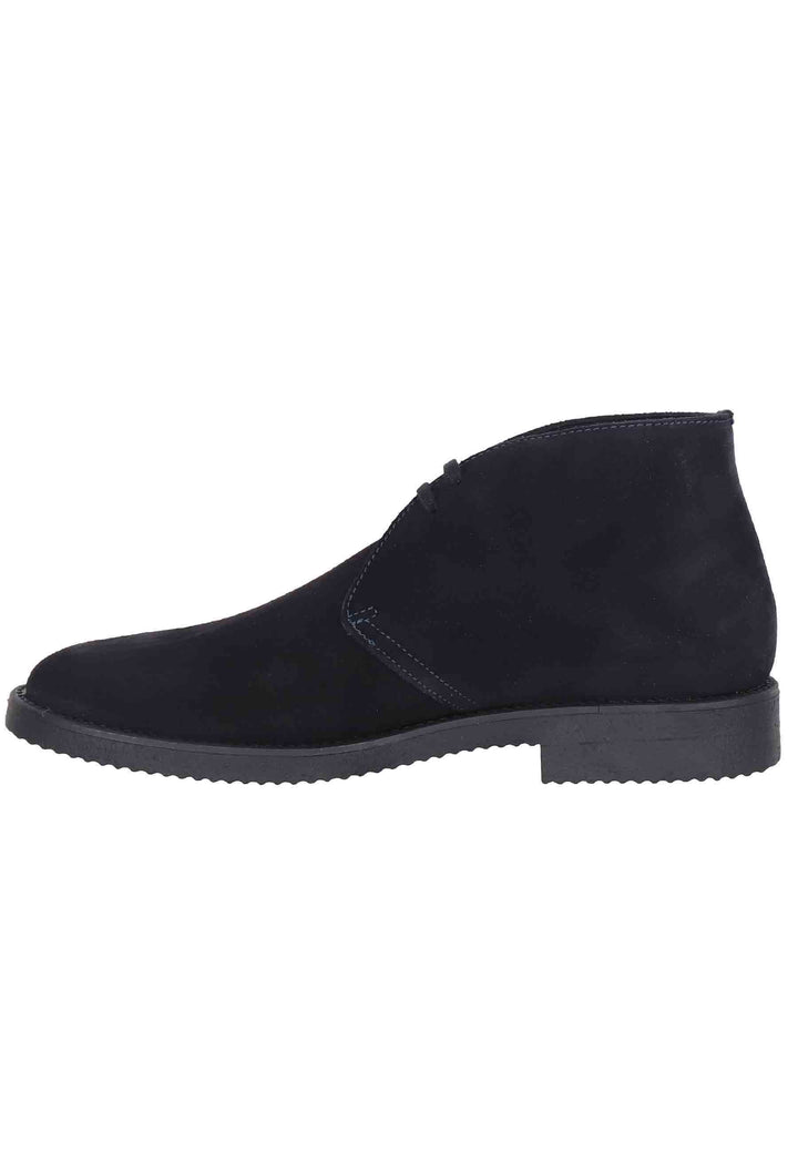 Spatarella Polacchine uomo in camoscio blu con suola in para Vendite Flash