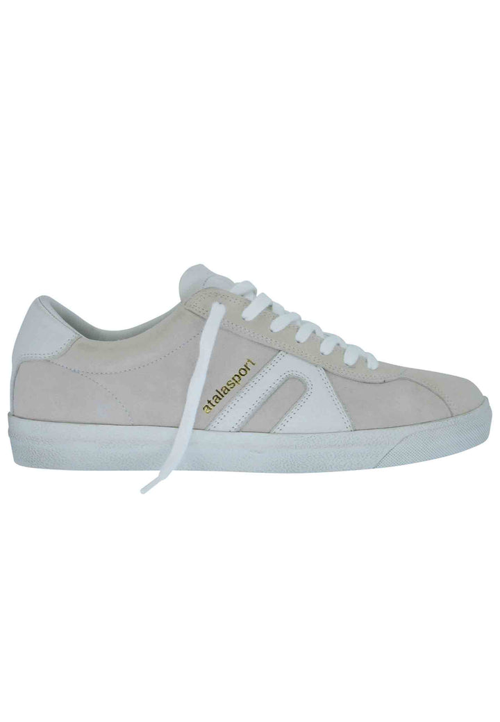 Spatarella Sneakers uomo in camoscio off white Qualità
