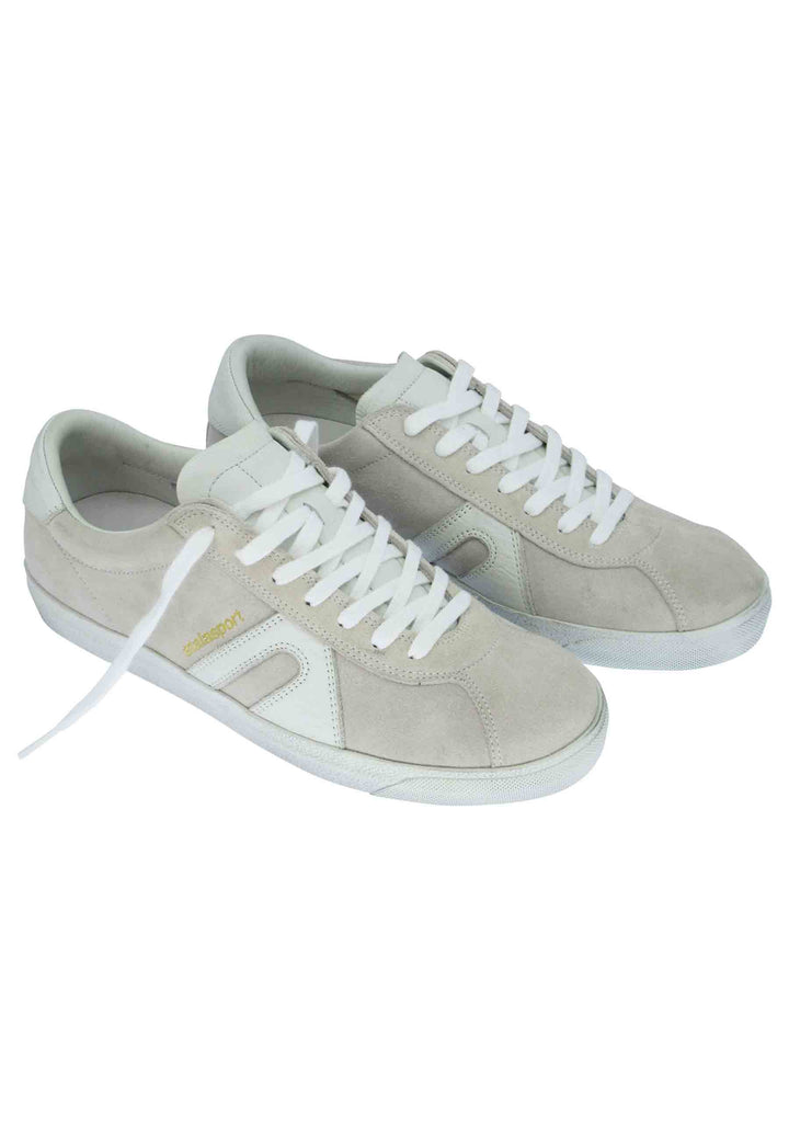 Spatarella Sneakers uomo in camoscio off white Qualità