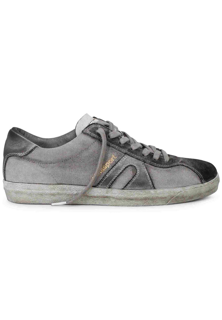 Spatarella Sneakers uomo in canvas vintage grigio Promozione