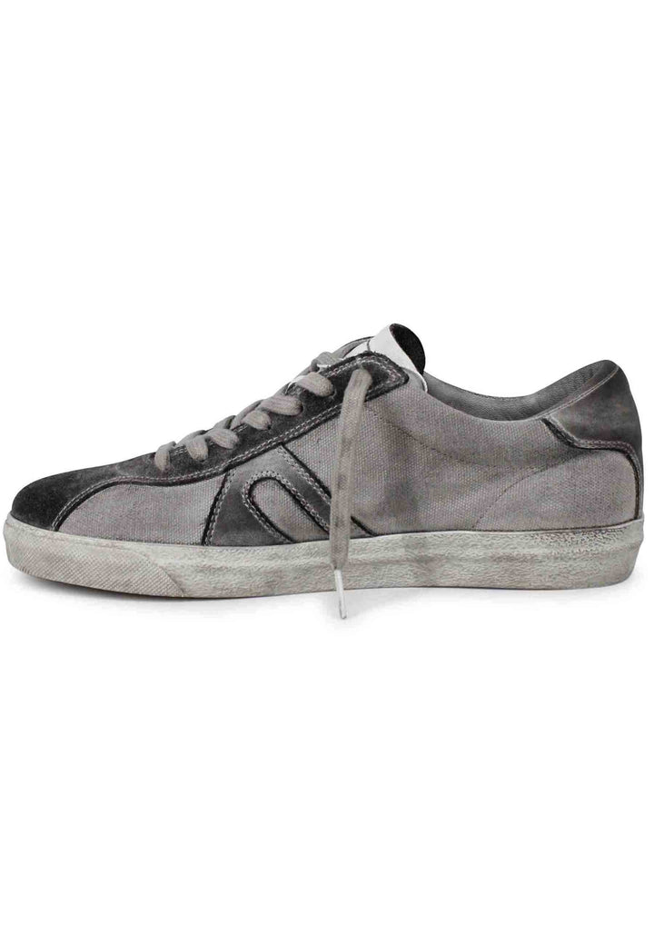 Spatarella Sneakers uomo in canvas vintage grigio Promozione