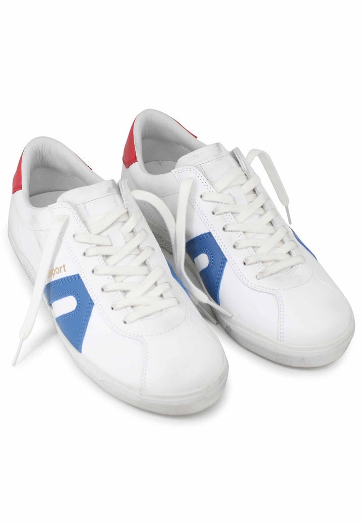 Spatarella Sneakers uomo in pelle bianca Spedizione Gratuita