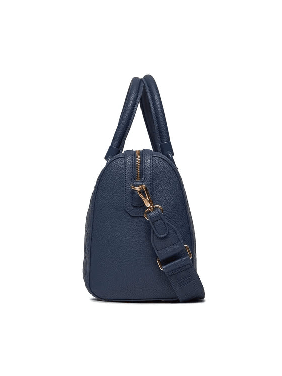 Spatarella Borse donna a mano in similpelle blu navy Outlet