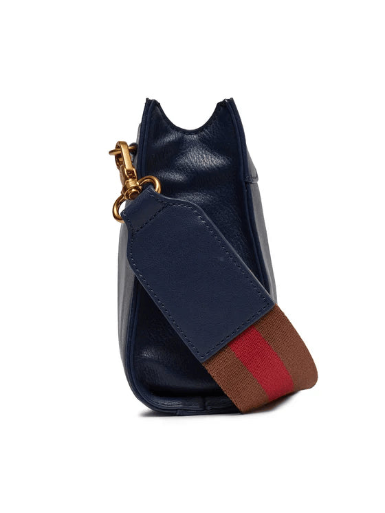 Spatarella Borse donna a tracolla in similpelle blu navy Saldi