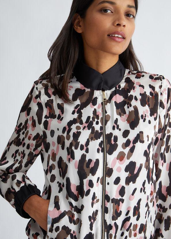 Spatarella Giacche donna in raso animalier Promozione Limitata