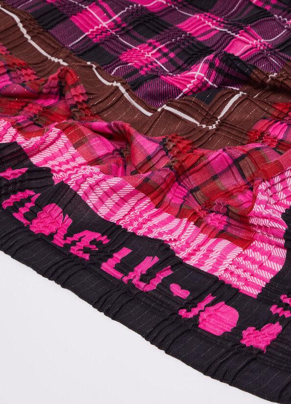Spatarella Foulard donna in plissé fucsia Fino Al -60%