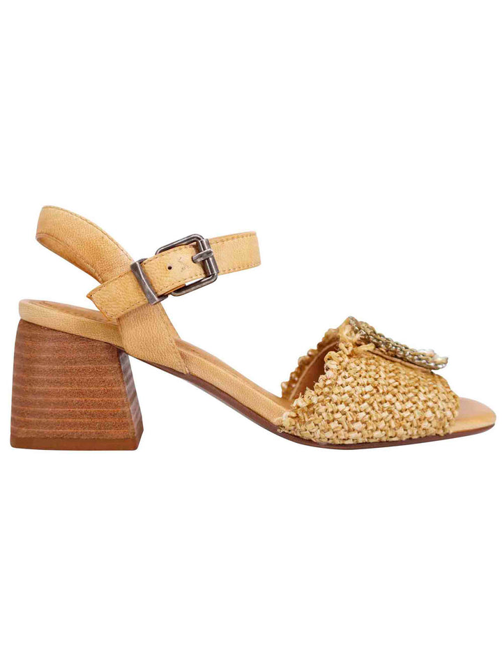 Spatarella Sandali donna in rafia naturale con strass e cinturino alla caviglia Outlet