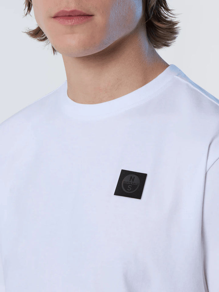 Spatarella T-shirt uomo in cotone bianco 692981-0101 In Saldo