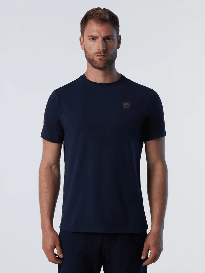 Spatarella T-shirt uomo in cotone blu 692981-0802 Moda