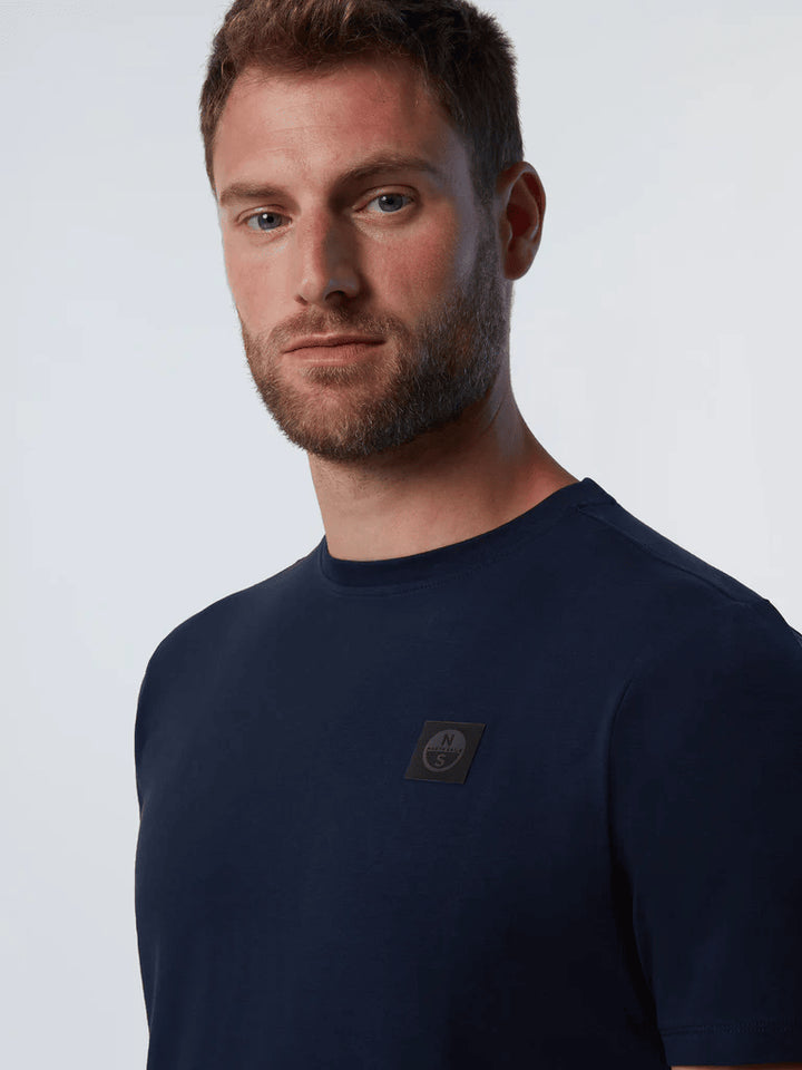 Spatarella T-shirt uomo in cotone blu 692981-0802 Moda