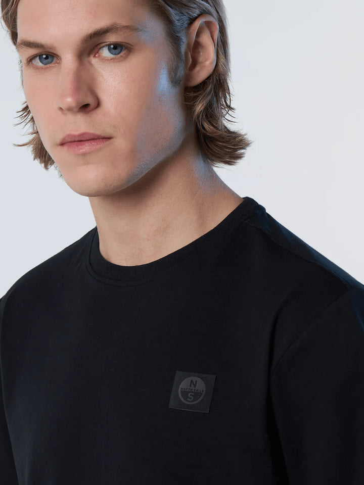 Spatarella T-shirt uomo in cotone nero 692981-0999 2025