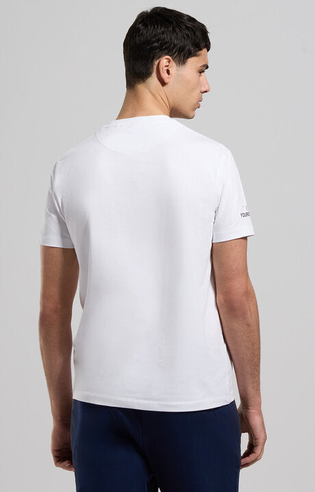 Spatarella T-shirt uomo girocollo in jersey bianco bmt0162-1000 Nuovo