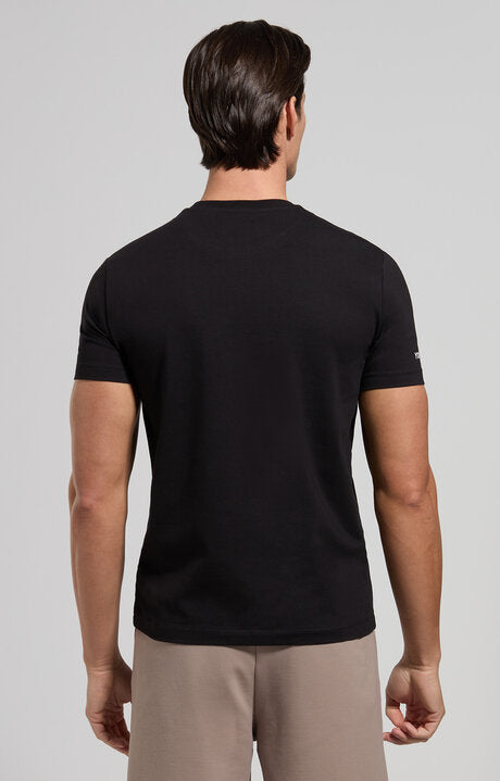 Spatarella T-shirt uomo girocollo in jersey nero bmt0162-8000 Negozi Online