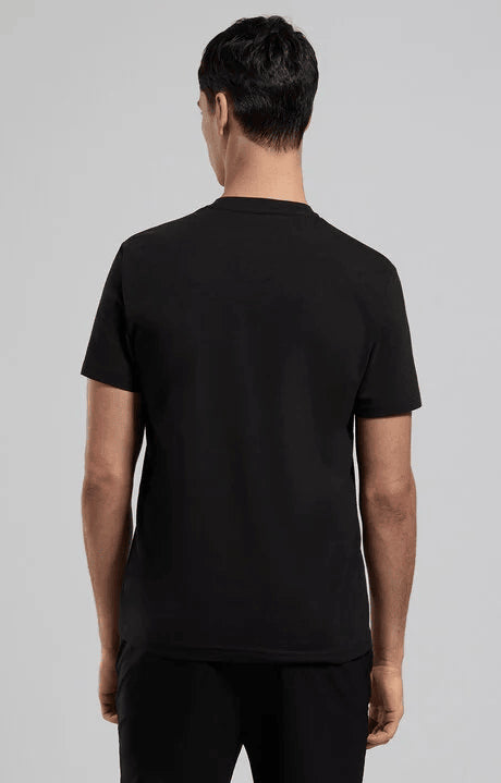Spatarella T-shirt uomo girocollo in jersey nero bmt0202-8000 Consegna Veloce