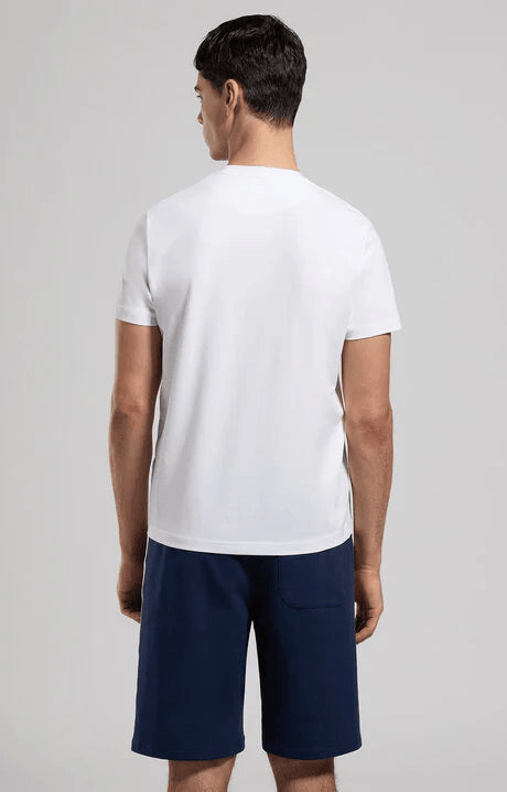 Spatarella T-shirt uomo girocollo in jersey bianco bmt0159-1000 Promozione Limitata