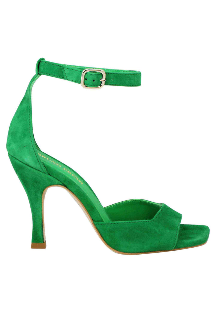 Spatarella Sandali donna Soly Lea in camoscio verde con cinturino alla caviglia Promozione Limitata