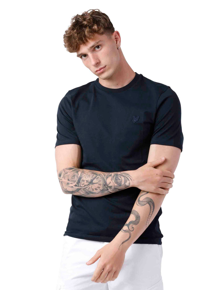 Spatarella T-shirt uomo in cotone blu Convenienza