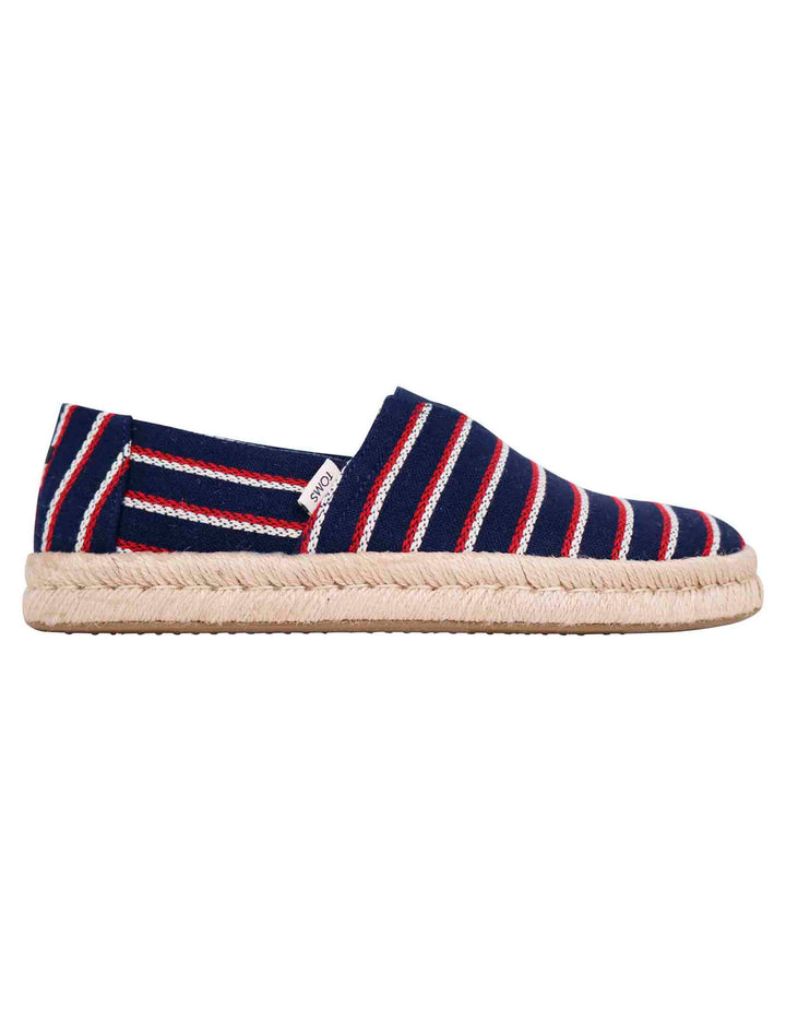 Spatarella Espadrillas uomo in tela blu con suola in corda 2025