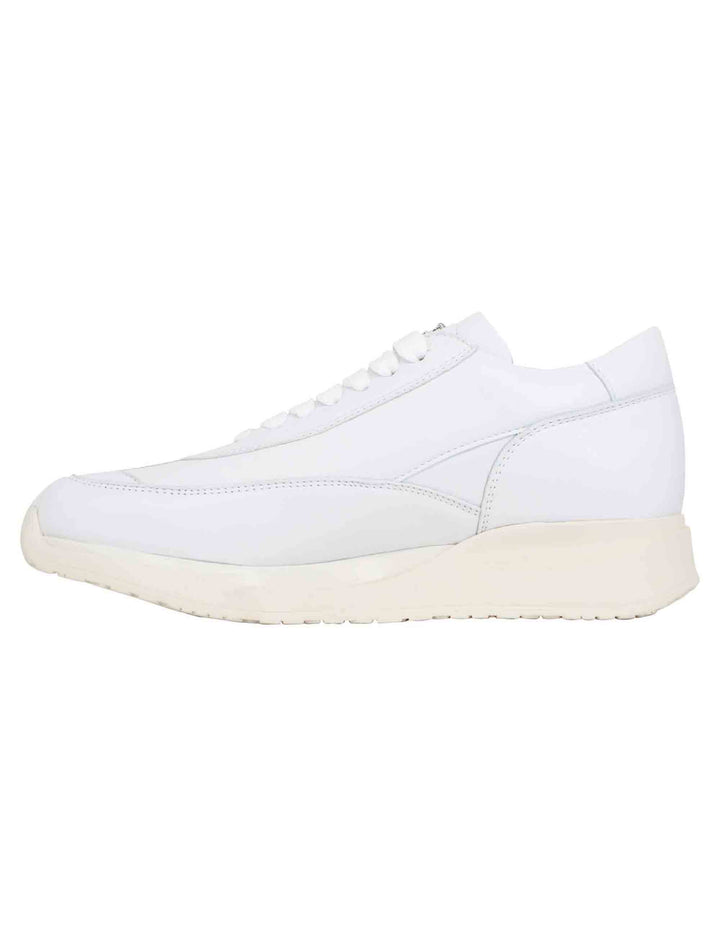 Spatarella Sneakers donna in pelle laminata bianca Shopping Online