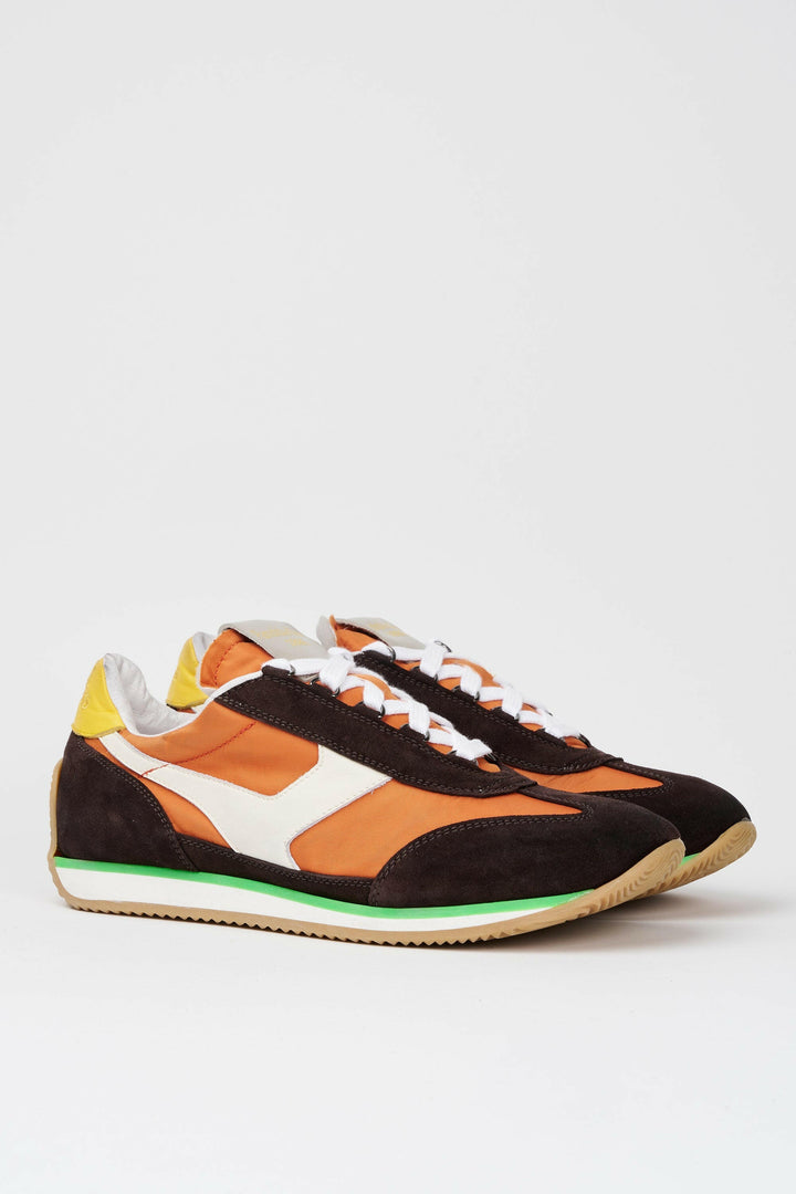 Spatarella Sneakers uomo Trainer '74 in camoscio testa di moro e tessuto 005 Promozione