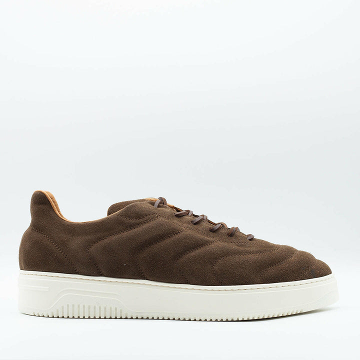 Spatarella Sneakers da uomo Bomber in camoscio marrone Soddisfazione Garantita