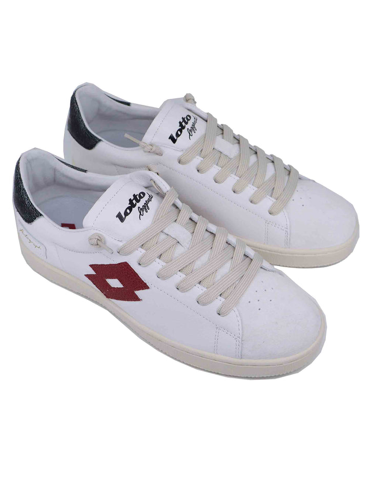 Spatarella Snekaers uomo in pelle bianca autograph Offerta