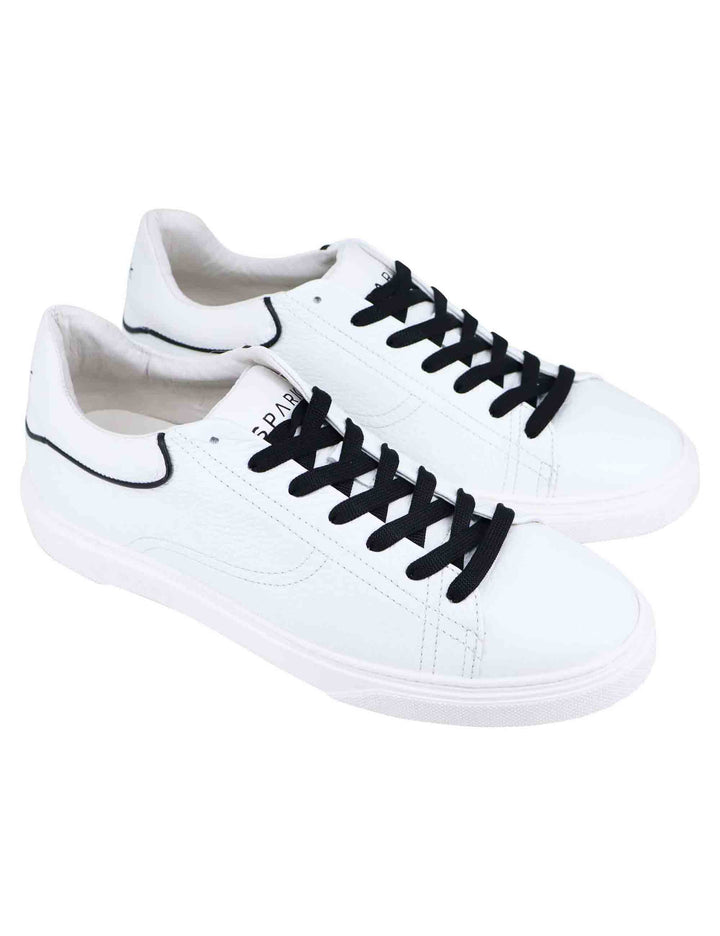 Spatarella Sneakers uomo in pelle bianca Rilascio limitato
