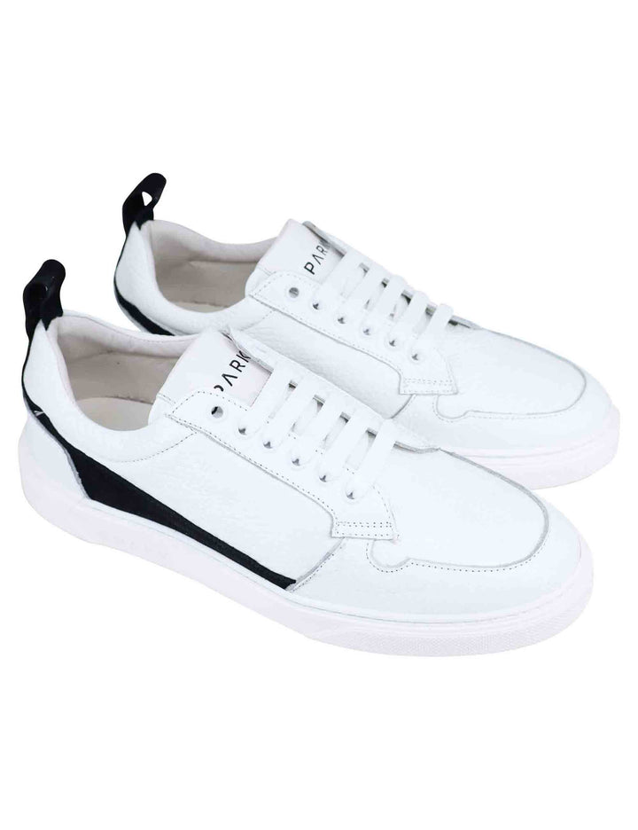 Spatarella Sneakers uomo in pelle bianca In Linea