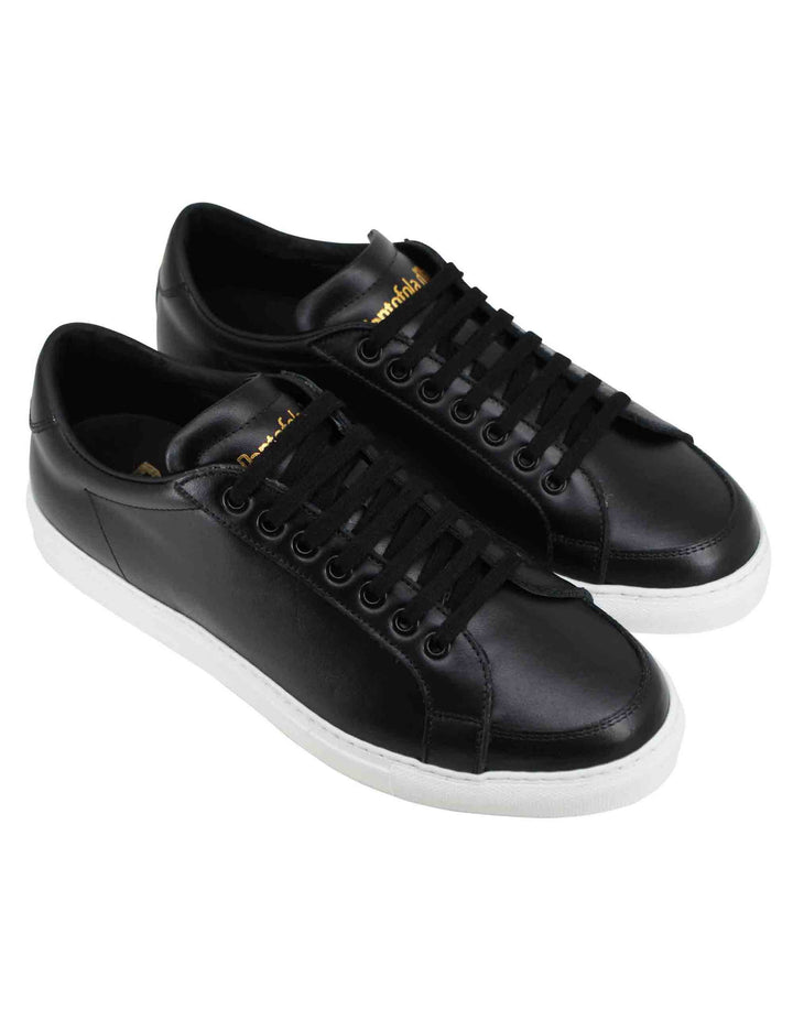 Spatarella Sneakers uomo Top spin in pelle nera Promozione