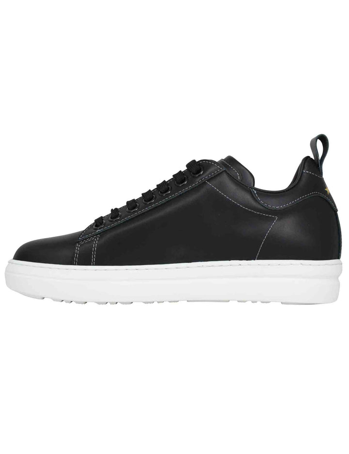Spatarella Sneakers uomo Court classic in pelle nera Spedizione Gratuita