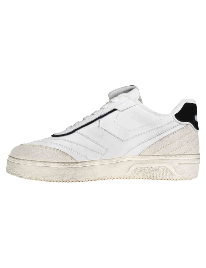 Spatarella Sneakers uomo Pdo in pelle bianca vintage Vendite Flash