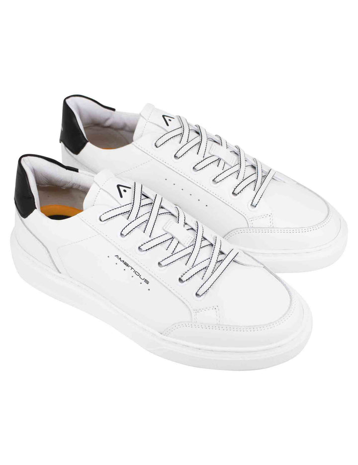 Spatarella Sneakers uomo Kit in pelle bianca Negozio