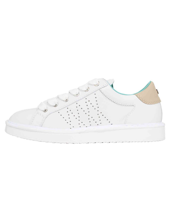 Spatarella Sneakers uomo in pelle bianca Nuova