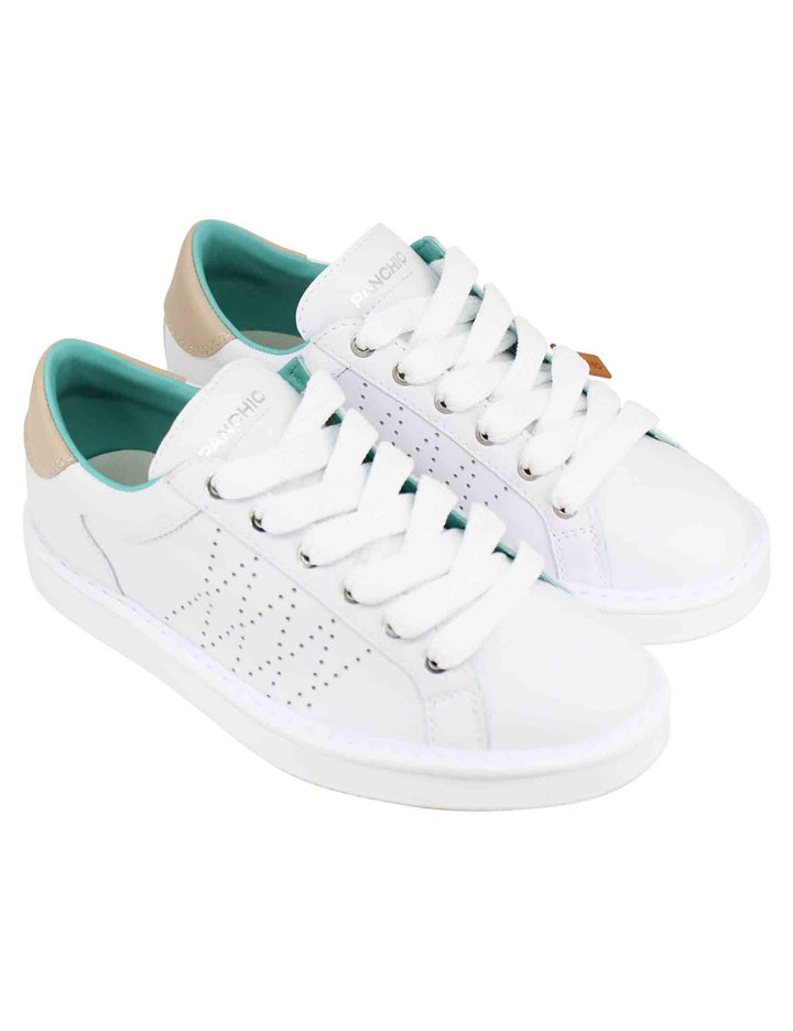 Spatarella Sneakers uomo in pelle bianca Nuova