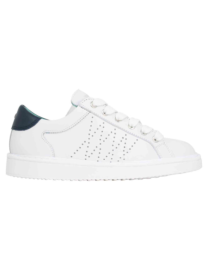 Spatarella Sneakers uomo in pelle bianca Moda