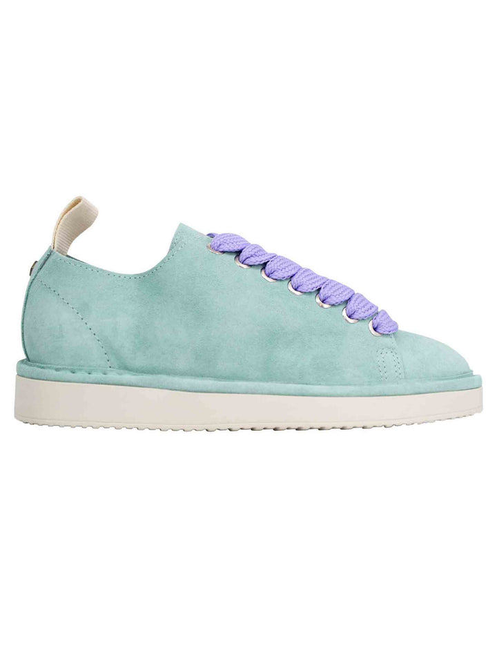 Spatarella Sneakers donna in camoscio celeste 2025