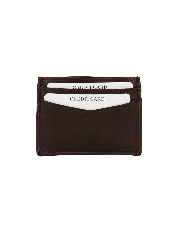 Spatarella Portacarte uomo in pelle vintage testa di moro Promozione