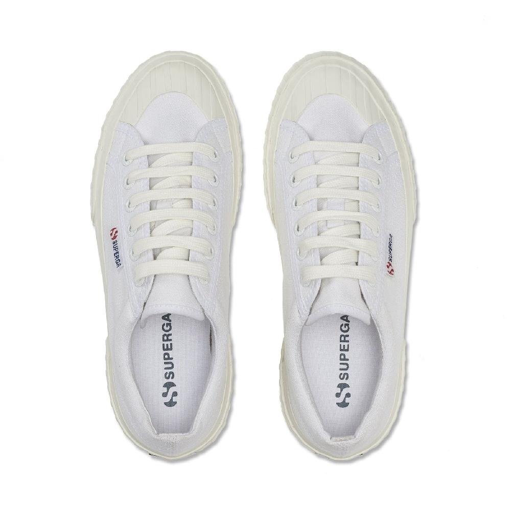Superga 2631 STRIPE PLATFORMWHITE-WHITE AVORIO Sottocosto